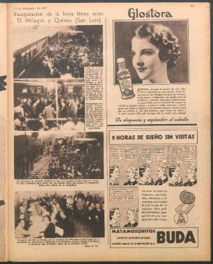 Inauguración de la línea férrea entre El Milagro y Quines (San Luis) [Fotografías]