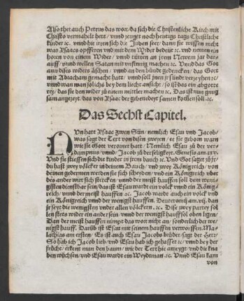 Das Sechst Capitel.