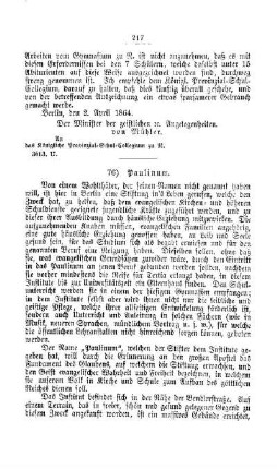 Paulinum : [III. Gymnasien und Realschulen]