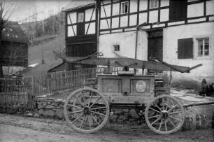 Alte Feuerspritze der Steinbacher Wehr : die alte Spritze der Fa. de La Mare Dresden