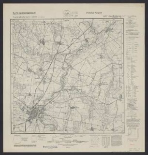 Messtischblatt 2057 = [688] : Greifenberg in Pommern, 1940 : Messtischblatt 2057 = [688] : Greifenberg in Pommern. - Vorläufige Ausg., Aufn. 1888, hrsg. 1890, bericht. 1938, Ausg. 1940. - [Berlin] : Reichsamt für Landesaufnahme, 1940. - 1 Kt. : einfarb.