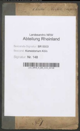 Parochialverhältnisse der lutherischen Gemeinde in den Dörnen