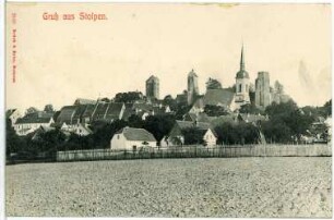 Stolpen. Stadtansicht