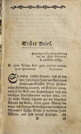 Paul Erdmann Isert's Reise nach Guinea und den Caribäischen Inseln in Columbien, in Briefen an seine Freunde beschrieben