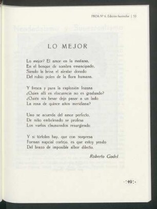 Lo mejor