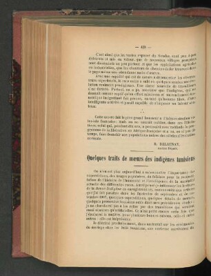 Quelques traits de moeurs des indigènes tunisiens.