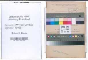 Entnazifizierung Maria Schmidt , geb. 24.08.1904 ()