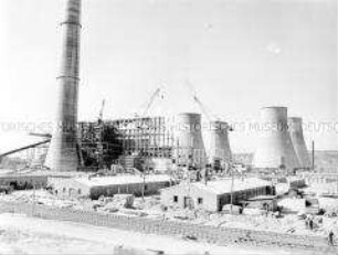 Großbaustelle des VEB Kraftwerk Thierbach