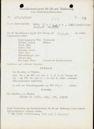 Kaisser, Otto