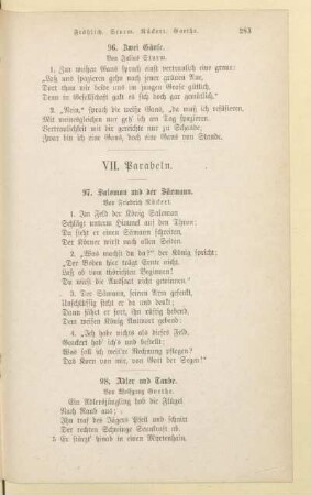 VII. Parabeln
