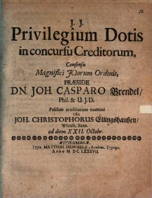 Privilegium dotis in concursu creditorum