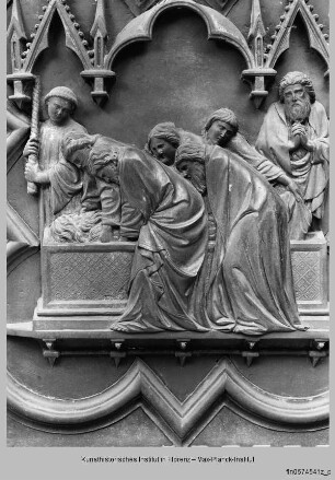 Türreliefs : Szenen Johannes' des Täufers : Grablegung