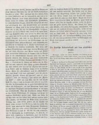 407-408 Die Badische Uebereinkunft mit dem päpstlichen Stuhle : Schluß