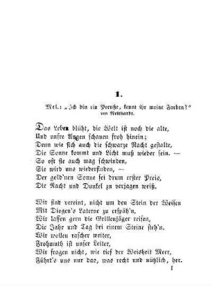 1. Mel.: "Ich bin ein Preuße, kennt ihr meine Farben?"