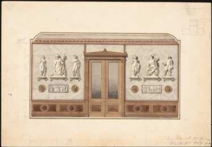 Haus Lessing, Berlin: Ansicht der Wanddekoration im Speisesaal