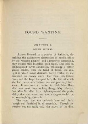 Found wanting : a novel, 2