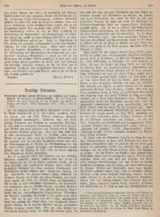 869-871 Deutsche Literatur
