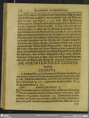 De Poenitentia Et Confessione