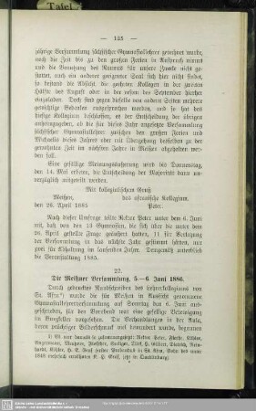 22. Die Meißner Versammlung, 5. - 6. Juni 1886