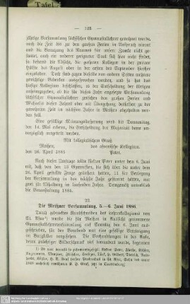 22. Die Meißner Versammlung, 5. - 6. Juni 1886