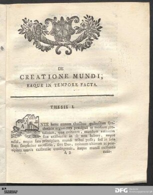 De Creatione Mundi