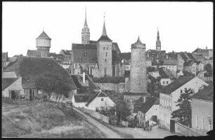 Bautzen. Alte Wasserkunst und Michaelskirche