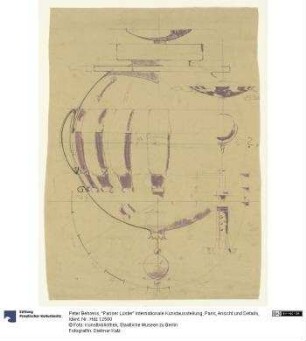 "Pariser Lüster" Internationale Kunstausstellung, Paris, Ansicht und Details