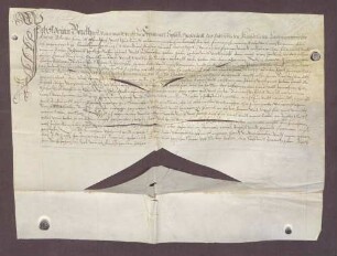 Assessor Borck zediert seine Forderung vom 22.03.1607 an die Gemeinden der Markgrafschaft Baden-Durlach mit 1.500 fl. dem Philipp Miller in Speyer
