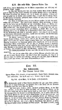 Cap. III. Die Kastanieneiche. Quercus Prinus. Lin.