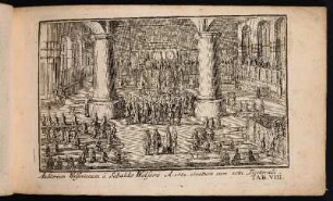 Tab. VIII. Auditorium Welserianum à Sebaldo Welsero A. 1582 creatum cum actu Doctorali. - Universität Altdorf, Auditorium Welserianum