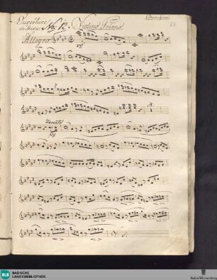 Ouverture à grand orchestre à 17 parties de l'opera: Médée