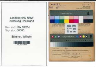 Entnazifizierung Wilhelm Stimmel, geb. 18.12.1891 (Polier)