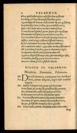 Ecloga III. Palaemon.