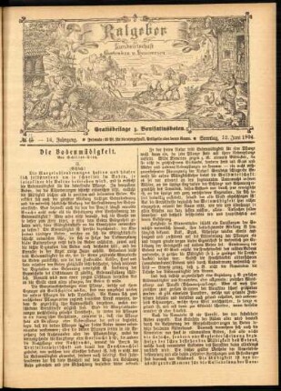 Ausgabe vom Sonntag, den 12. Juni 1904.