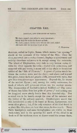 Chapter XXII: Assouan, and the cities of Egypt
