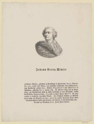 Bildnis des Johann Georg Winter