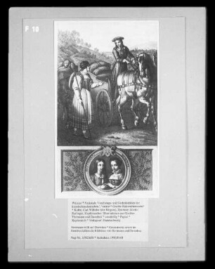 Illustrationen aus Goethes 'Herrmann und Dorothea' — Herrmann trifft auf Dorothea