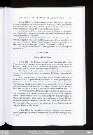 Partie VIII Clauses financières