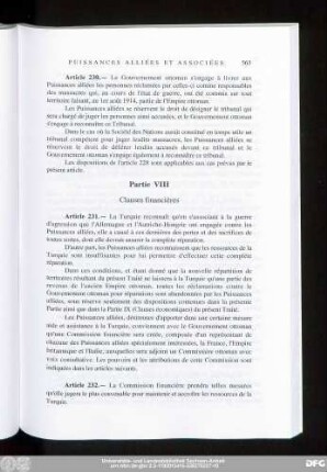 Partie VIII Clauses financières