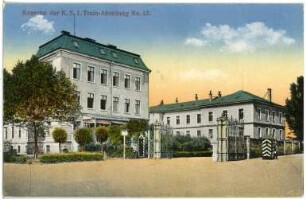Dresden. Königlich Sächsische 1. Train-Abteilung No. 12 - Kaserne