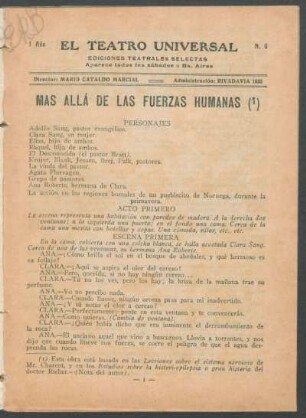 1921000900: Mas allá de las fuerzas humanas : drama social