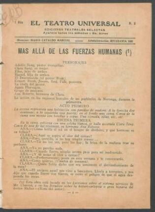 1921000900: Mas allá de las fuerzas humanas : drama social