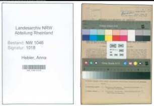 Entnazifizierung Anna Hebler , geb. 24.05.1897 (Oberschullehrerin)