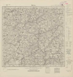 4909 (alte Nr.: 2845) Kürten, Meßtischblatt (4cm - Karte)