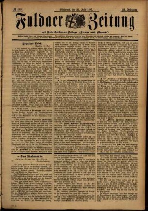 Ausgabe vom Mittwoch, den 21. Juli 1897.