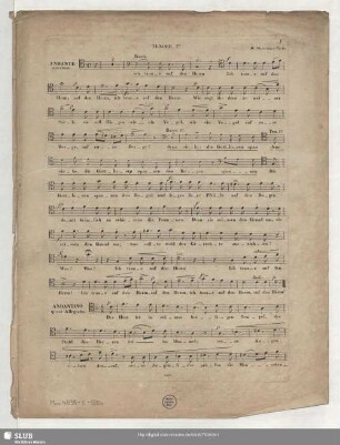 Der XI Psalm für Männerchor ohne Begleitung : 110tes Werk