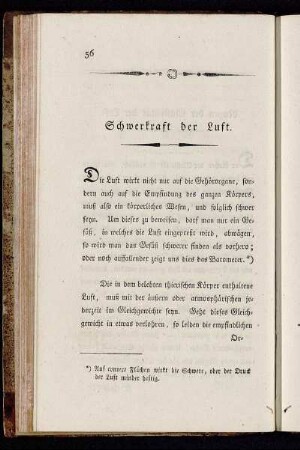 Schwerkraft der Luft. - Nutzen der Luft.