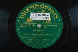 Der Einsame : Lied / (Schubert)