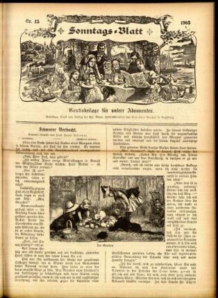Ausgabe vom Sonntag, den 12. April 1903.