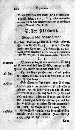 Erster Abschnitt. Geographische Beschaffenheit